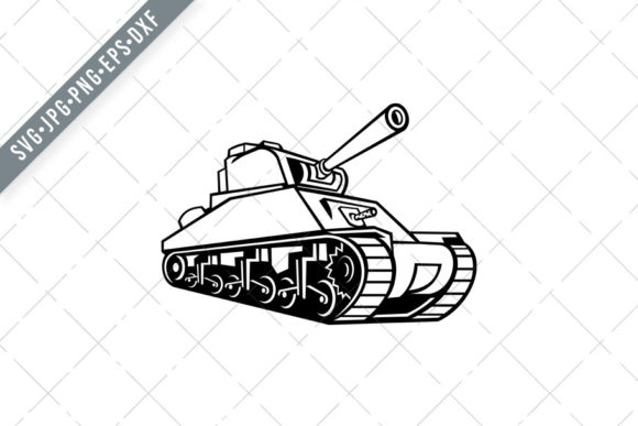 Download M4 Sherman Medium Tank Mascot - Premium Resources