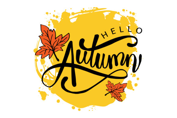 Download Hello Autumn Hand Drawing Caliigraphy - Caliigraphy Collection