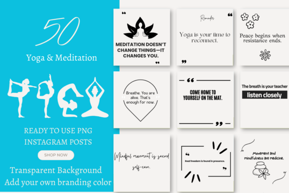 Download Yoga &amp; Meditation Instagram Posts PNG - Instagram posts Collection